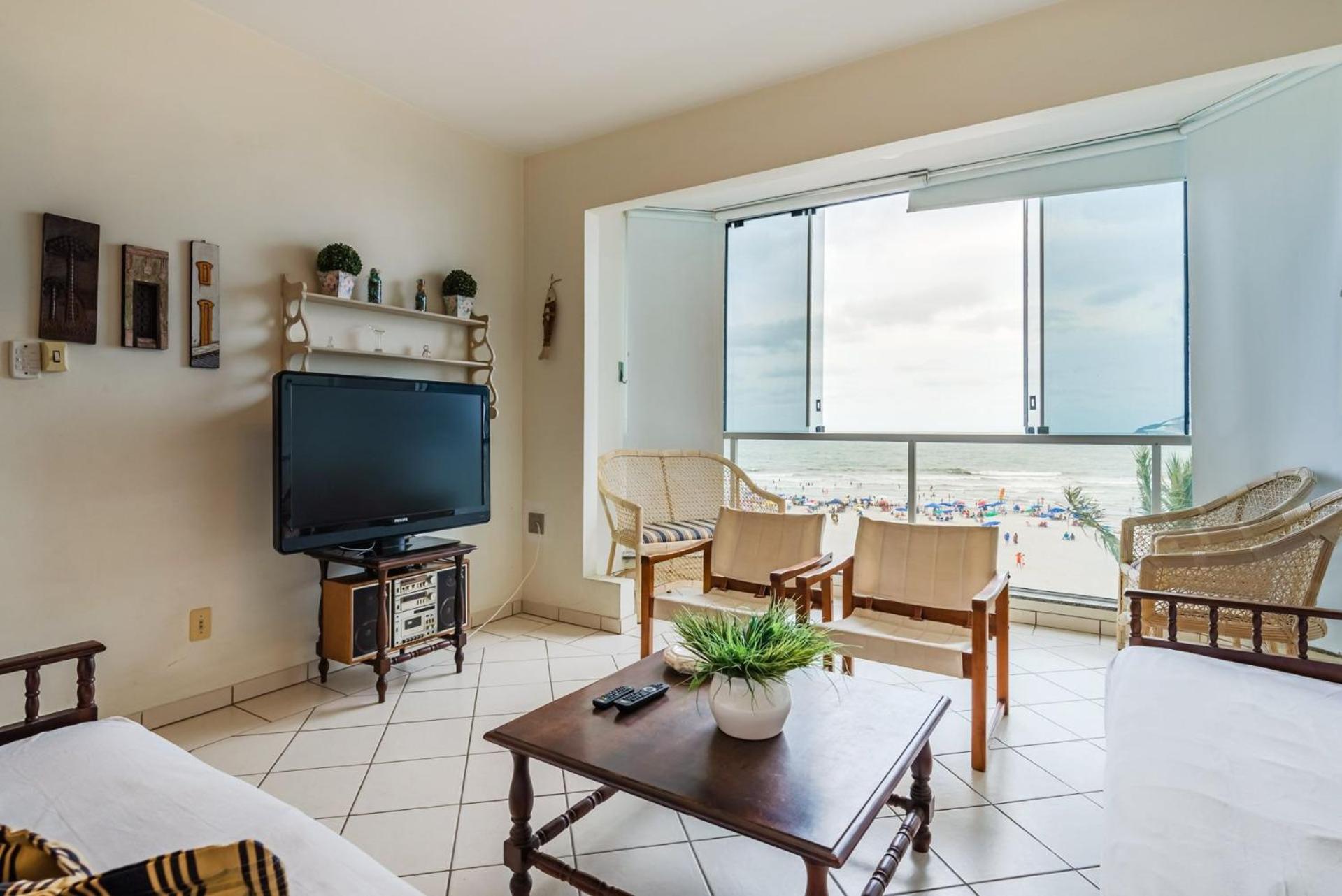 Balneário Camboriú Apto Pe Na Areia Com Linda Vista Frente Mar Cel403 아파트 외부 사진