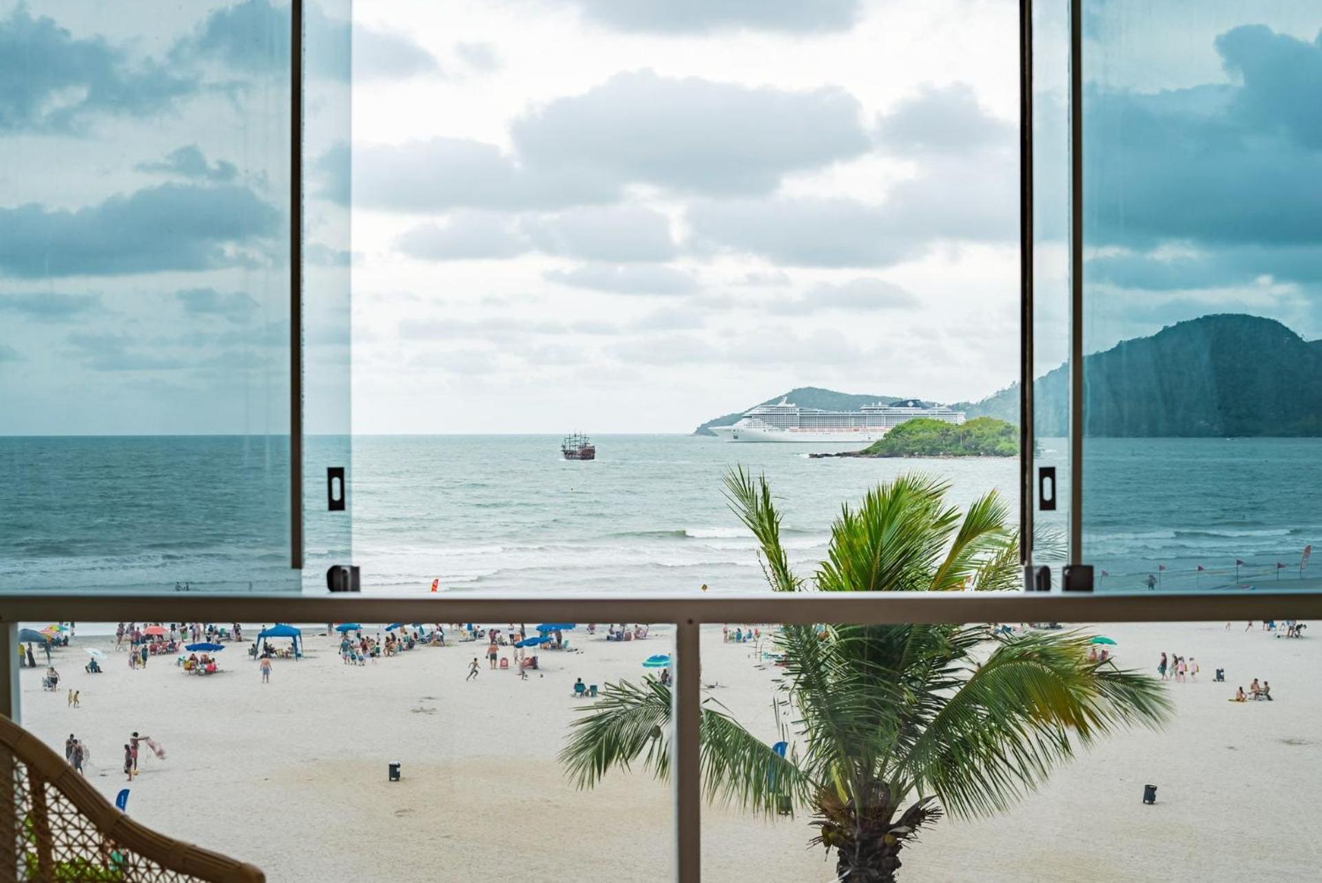 Balneário Camboriú Apto Pe Na Areia Com Linda Vista Frente Mar Cel403 아파트 외부 사진